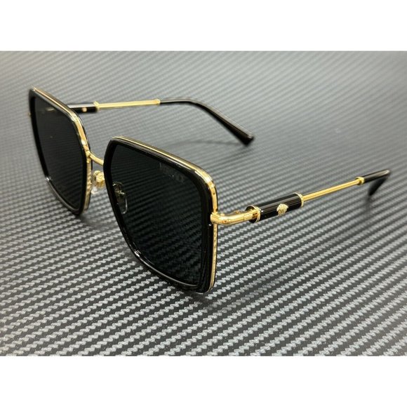 Versace Black 56mm Gold Sunglasses - Picture 1 of 5